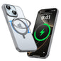 MAGIC JOHN 360° Rotatable Magnetic Invisible Stand for iPhone 15 Case [Anti-Slip Grip] [Compatible with MagSafe] 16FT Shockproof for iPhone 15 Case with Kickstand, Black