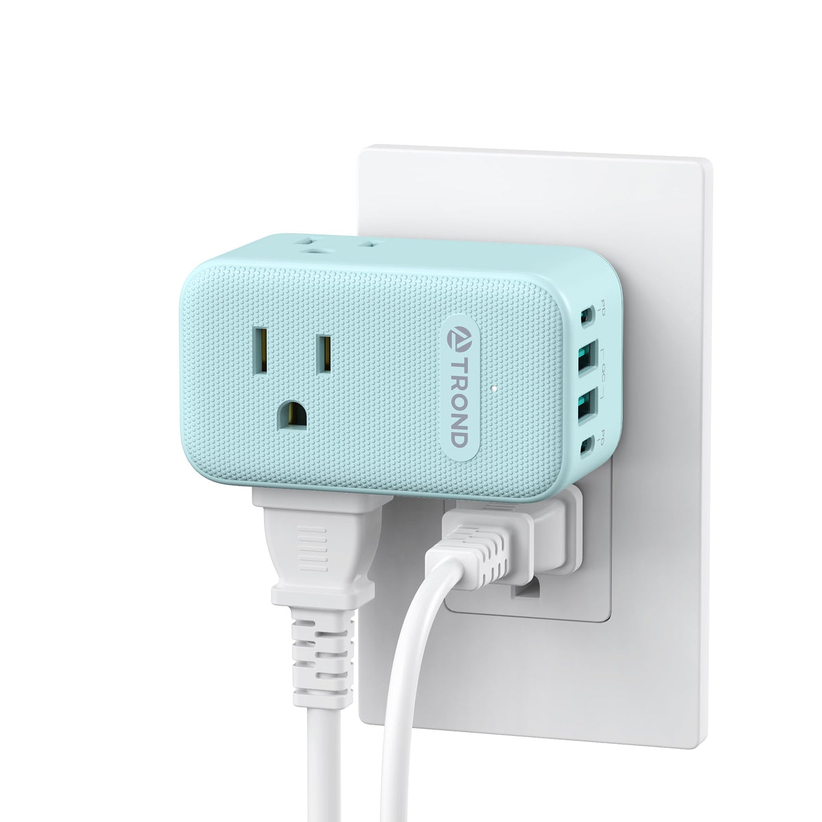 TROND Multi Plug Outlet Extender with 2 PD 20W USB C Charger and 3 Outlets