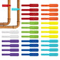 Wrap-It Storage - Cable Labels - Oval, Multi-Color (36 Pack)