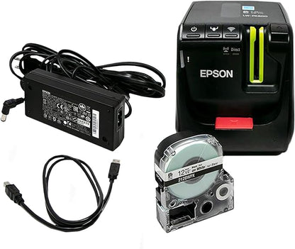 LABELWORKS Epson LW-PX800 Industrial Wireless Label Maker - Desktop Label Printer Compatible with Large Variety of Tape Types