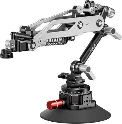 NEEWER Vacuum Suction Cup Car Mount for Action Camera with Hydraulic Boom Arm, NATO Rail, Compatible with DJI Osmo Pocket 3 Insts360 X5 X4 X3 GoPro Hero Adapter Mobile Phone Holder, 500 g Max Load