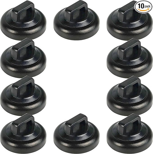 Magnet Zip Tie Mount Magnetic Zip Ties Mount Base Holder Multipurpose Wire Cable Holder Mount Wire Clips Management for Home Office Marine Electrical Wiring (D19 0.75in, 10 Piece)