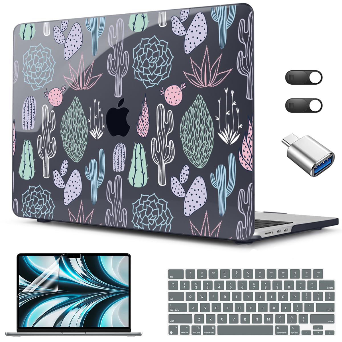 CISSOOK Compatible with MacBook Air 13.6 inch Case M2 M3 M4 M5 Ocean