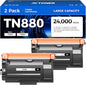 TN880 Black Toner Cartridge 2-Pack High Yield Compatible for Brother TN-880 TN850 TN820 TN890 HL-L6200DW L6200DWT L5200DW L5100DN L6400DW MFC-L5800DW L5700DW L6700DW L6800DW DCP-L5600DN Printer Ink