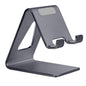 Aoviho Cell Phone Stand Desk Phone Holder - Aluminum Mobile Phone Cradle Dock for iPhone 15 14 13 12 pro 11 X Xs max 8 7 6 6s Plus SE 5 Samsung All Smart Phones, Dark Gray