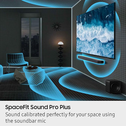Samsung Q-Series Soundbar HW-Q900F 7.1.2 ch Subwoofer (2025 Model) Smart Integration, Wireless Dolby Atmos, Q-Symphony