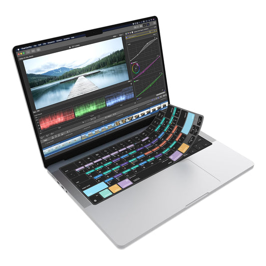JCPal Final Cut Pro Shortcut Guide Keyboard Cover for MacBook Pro/Air/Neo