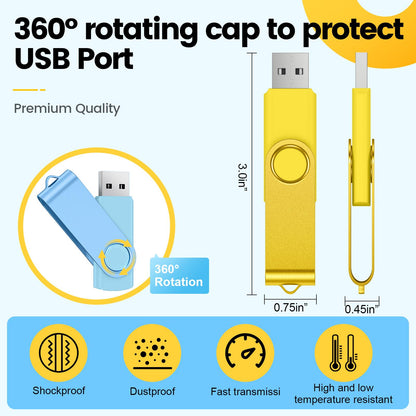 Kepmem 32GB USB Flash Drives 10 Pack 32 GB Thumb Drives Portable
