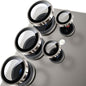 WSKEN for Samsung Galaxy S25 Ultra Camera Lens Protector - Ultra Thin Case Friendly, 9H Shatterproof Tempered Glass with Aluminum Metal Circle Camera Screen Protector Cover Accessories, Gray
