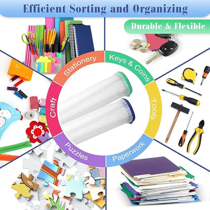 Jetec 32 Pcs Mesh Zipper Bags Toy Storage Bikini Organizer Bag Bolsas Para Guardar Trajes De Baño Waterproof Zipper Reusable Pouch Puzzle Multipurpose for Storage Office(Cute Color,7.5 x 5 Inch)