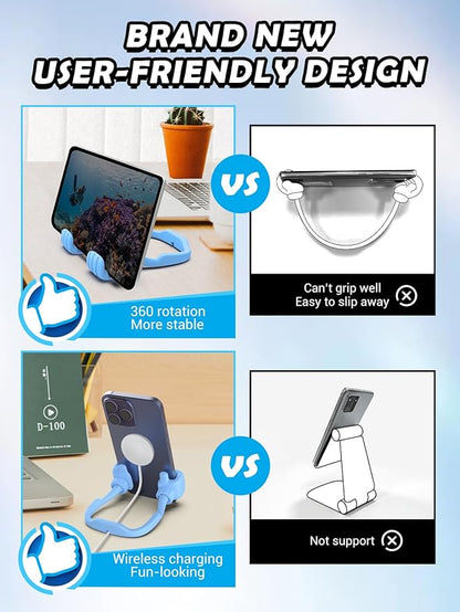 Cell Phone Stand Thumbs Up Lazy Phone Holder for Desk: Back to School Supplies Gifts for Teen Boys Kids Girls Men Women 2025 Birthday Funny Gadgets Who Have Everything Christmas Stocking Stuffers Cute
