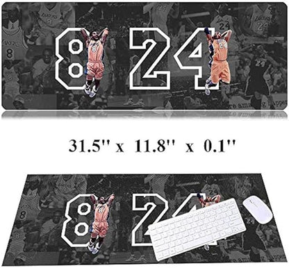 RTGGSEL 31.5x11.8 Inch Non-Slip Long Extended Large Gaming Mouse Pad with Stitched Edges XL Laptops Keyboard Mouse Mat(8&24)