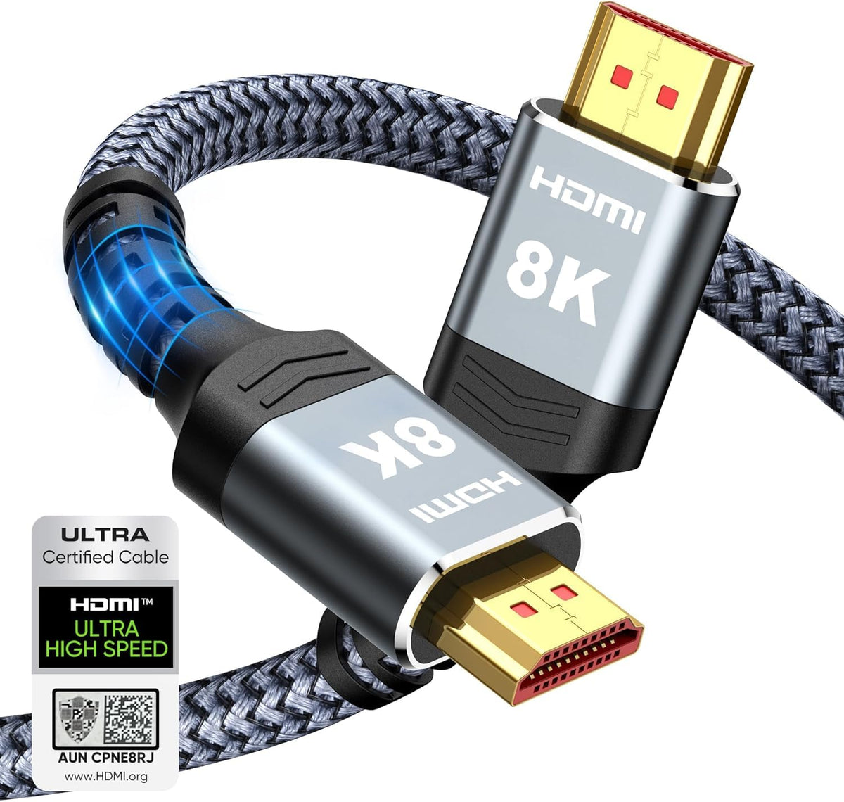 Highwings 8K Long HDMI Cable 20FT/6M 48Gbps, 2.1 High Speed HDMI
