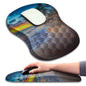 KUOSGM Mouse Pad Wrist Support, Ergonomic Mouse Pad with Massage Dot, Comfortable Computer Mouse Pad for Laptop, Wrist Rest Pain Relief Mousepad with Non-Slip PU Base for Office & Home, 12 x 8 in