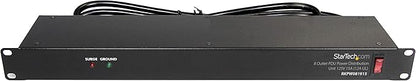 StarTech Wall Mount Rack with Shelf and Power Strip for Networking Equipment (8U)
