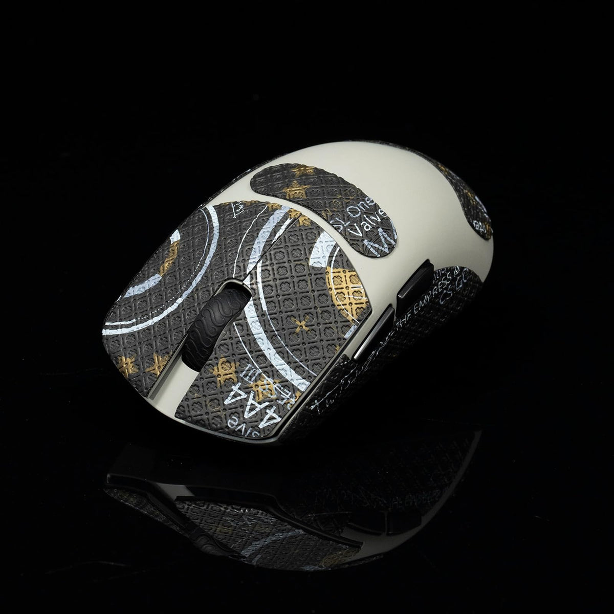 Hokeyio Grip Tape for Lamzu Atlantis Maya - Anti-Slip,Enhanced Control, Sweat Resistance,Improves FPS Gaming Grip & Mouse Protection [Pre-Cut] EVA White 0.5mm