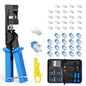 VCELINK Speed Termination Keystone Tool Kit With Mixcolor Keystone Jack