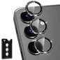 Avocase for Samsung Galaxy A36/A56 Camera Lens Protector, Individual Metal Ring Tempered Glass Lens Cover, [Strong Adsorption] Scratch Resistant Ultra-Thin HD Clear Lens Cover, 1 Set-Black