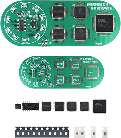 Soldering Practice Kit DIY Circular Red LED SMD Circuit Kit Learn Soldering Kit For Beginners
