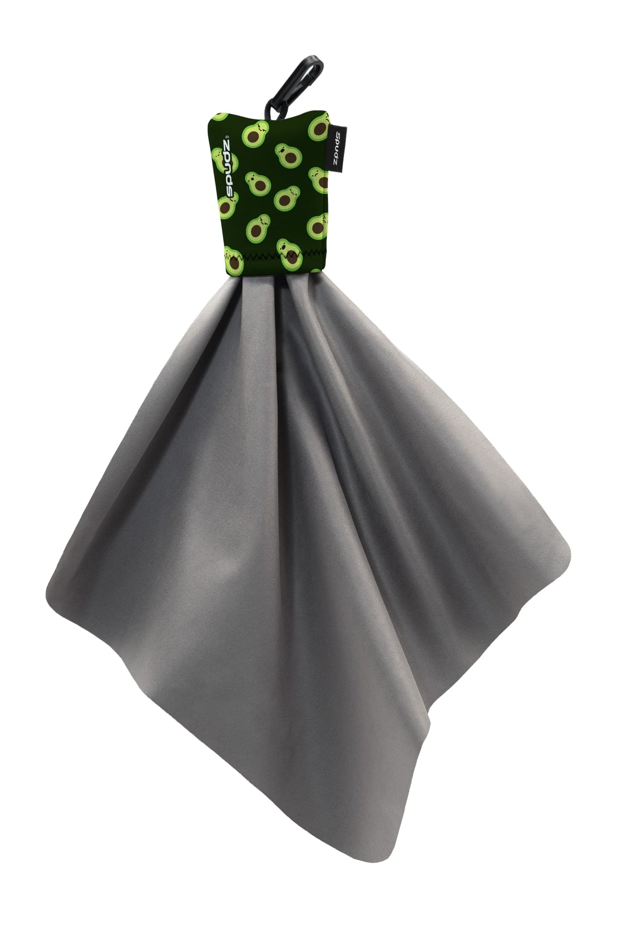 SPUDZ Classic Microfiber Lens Cleaner – Clip-On Pouch, Washable – for Binoculars, Scopes, Glasses, Screens | Classic | Fish Assort, 6 x 6 Inch