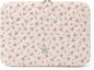 Puffy Laptop Sleeve 13-15.6 Inch Cute Quilted Laptop Protective Case Padded Floral Computer Sleeve for MacBook (A-Pink, 13 Inch)