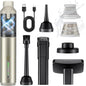 Car Vacuum Portable with 16000Pa Powerful Suction, Handheld Vacuum Cordless Rechargeable Blow & Suction 4 in 1, Small Vacuum Cleaner for Car, Outdoor, Home, Office (Gold Renew)