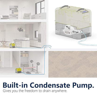 ALORAIR 180PPD LGR Commerical Dehumidifier with Pump, Wi-Fi APP Controls Industrial Dehu, Capacity up to 85 PPD at AHAM, 5 Years Limited Warranty, cETL Listed, for Large Space