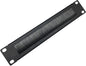 1U Mini 10 inch Brush Cable Management Panel Cable Manager with Brush Strip for Cable Entry in 10 Inch Server Rack, Network Cabinet or Desktop Rack