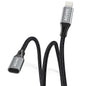 AGVEE 2 Pack 1ft Lightning Extension Cable, Braided Female to Male Extender Full Function Cord Compatible with iPhone iPad, Data Sync Video Audio & Charging Connector Adapter, Dark Gray