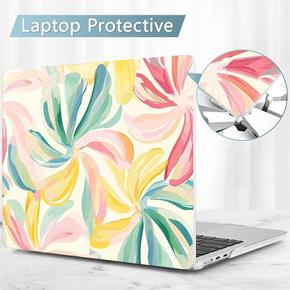 May Chen for MacBook Air 13.6 Inch Case 2025/2024/2023/2022 Release (Model A2681 A3113 A3240, M2 M3 M4 Chip) – Hard Shell Laptop Cover with Keyboard Cover & Screen Protector，Flower Blooming
