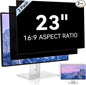 [2 Pack] 23 Inch Computer Privacy Screen for 16:9 Aspect Ratio Widescreen Monitor, Eye Protection Anti Glare Blue Light Computer Monitor Privacy Filter, Removable Anti-Scratch 23in Protector Film