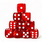 Luck Lab 10 Piece D6 Dice Pack - Acrylic Dice for RPG MTG DND Table Games and Board Games (Red Pearl)