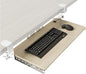 AX WABER Keyboard Tray Under Desk Pull Out with Extra Sturdy C Clamp Mount System, 27.3 (32.5 inch Including Clamps) x 11 Inch Slide-Out Platform Computer Drawer for Typing Grain AX01WG01
