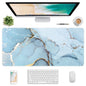 Atufsuat Extended Gaming Mouse Pad, XXL Large Desk Pad 30 x 14 Inch, Big Computer Keyboard Mousepad, Waterproof Mouse Mat with Stitched Edges and Non-Slip Base for Women Office Gaming, Sea Waves