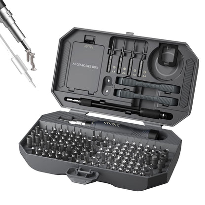 JAKEMY 164 in 1 Precision Screwdriver Set, Laptop Screwdriver Kit, Professional Computer Screwdriver Repair Tools with T5 T6 Torx Screwdriver Bit for MacBook, iPhone, PC, RC, PS5, Watch, Xbox, DIY
