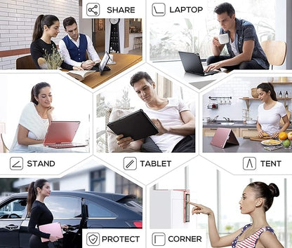 typecase Touch iPad 9th Generation Case with Keyboard (10.2", 2021), Multi-Touch Trackpad, 10 Color Backlight, 360° Rotatable, Thin & Light for iPad 8th Gen, 7th Gen, Air 3, Pro 10.5 (Midnight Green)