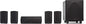 Definitive Technology ProCinema 6D - Compact 5.1 Channel Home Theater Speaker System | 250-Watt Powered Subwoofer Center Channel + 4 Speakers | Sleek Modern Looks Match Any Décor Black