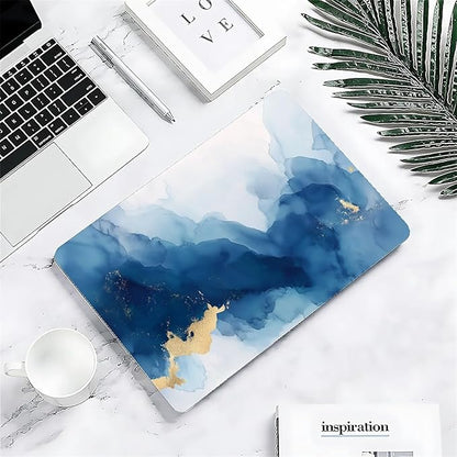 Compatible with MacBook Air 13.3 13.6 Inch Case 2022 2021 2020 2019 Plastic Hard Shell Case Cover,13.6 Air (A2681) M2 2022, Blue Marble
