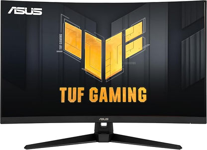 ASUS TUF Gaming 32" 1440P HDR Curved Monitor (VG32VQ1B) - QHD (2560 x 1440), 165Hz (Supports 144Hz), 1ms, Extreme Low Motion Blur, Speaker, FreeSync Premium, VESA Mountable, DisplayPort, HDMI,BLACK