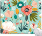 Mouse Pad, Cute Abstract Floral Mouse Pad for Women, Washable Square Cloth Mousepad for Office Laptop, Non-Slip Rubber Computer Mouse Pads for Wireless Mouse, Personalized Mouse Pads for Desk