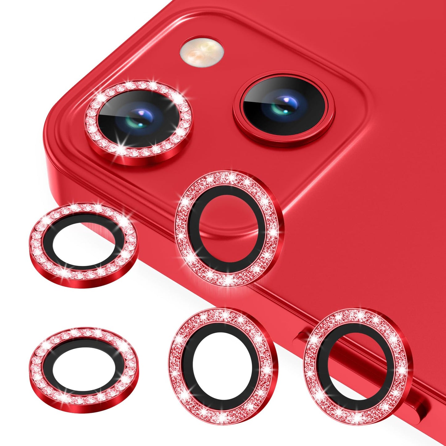 AGVEE 3+3 6 Pack for iPhone 13 & Mini Camera Lens Protector Cover