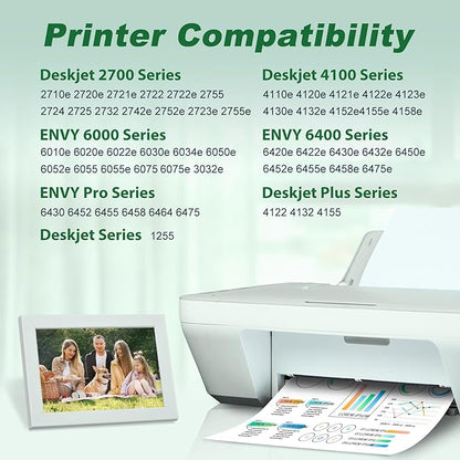 MYTONER 67 Ink Remanufactured Ink Cartridge Combo Pack Replacement for HP 67 Ink 67XL for DeskJet 2755e 2755 2700e 2700 2734e 4155e Envy 6055e 6400 6000 Envy Pro 6458 6452 Printer (2 Pack)