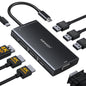 USB C Docking Station Dual Monitor Computer Multiple Monitor Hub Adapter