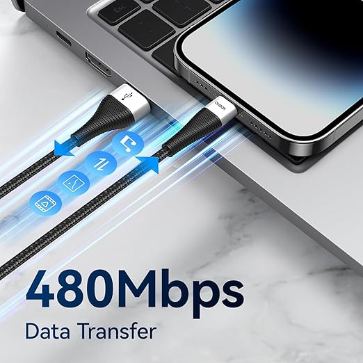 Extra Long iPhone Charger Cord 10FT 2Pack, Apple MFi Certified USB A to Lightning Cable Braided Fast Charging Cord Compatible with iPhone14/13/12/11 Pro Max/Pro/XS Max/XS/XR/X/8 Plus/8/7/iPad/iPod