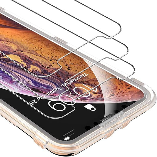 UNBREAKcable 3-Pack Screen Protector for iPhone 11 Pro/X/XS,Tempered Glass