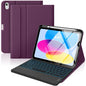 MoKo Touch Keyboard Case for iPad (A16) 11th/10th Gen,Nosegay Pink