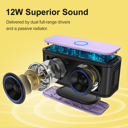 DOSS SoundBox Touch Wireless Bluetooth Speaker-12W HD Sound with Rich Bass