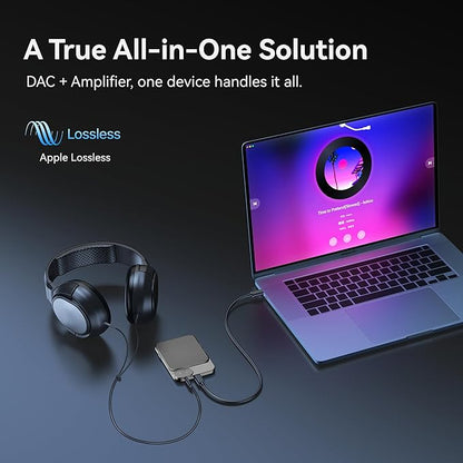 KHADAS Tea Portable Headphone Amplifier,DAC Magnetic Amplifier Bluetooth 5.0 HiFi Hi-Res USB DAC 32bit/384KHz, 1160mAh Battery ESS ES9281AC Pro Qualcomm QCC5125 LDAC/aptX HD, PCM, DSD, MQA(Grey)