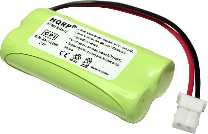 HQRP Cordless Phone Battery Compatible with VTech BT162342 / BT262342 / 89-1347-01-00/8913470100 / 89-1347-02-00/8913470200 / 2SNAAA70HSX2F Replacement