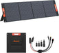240W Portable Solar Panels for Power Station, Solar Angle Guide, Monocrystalline ETFE Foldable Solar Panel Charger with QC3.0 USB/Type-C, 20V DC Output Adjustable Kickstand for Outdoor Camping, RV